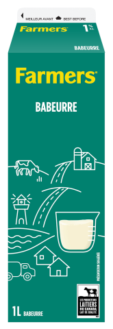 1L FARMERS LAIT DE BEURRE DE CULTURE 1%