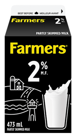 473ML FARMERS MILK 2%