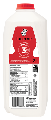 2L LUCERNE MILK JUG 3.25%