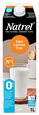 1L NATREL LACTOSE FREE MILK 0%