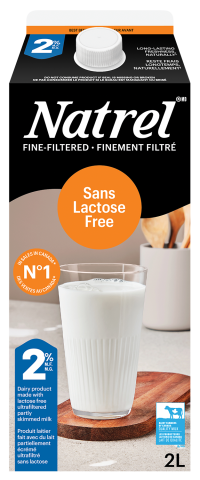 2L NATREL LAIT SANS LACTOSE 2%