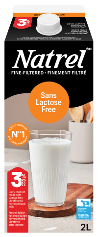 2L NATREL LACTOSE FREE MILK 3.25%