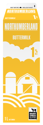 1L NORTHUMBERLAND CULTURED BUTTERMILK 1%