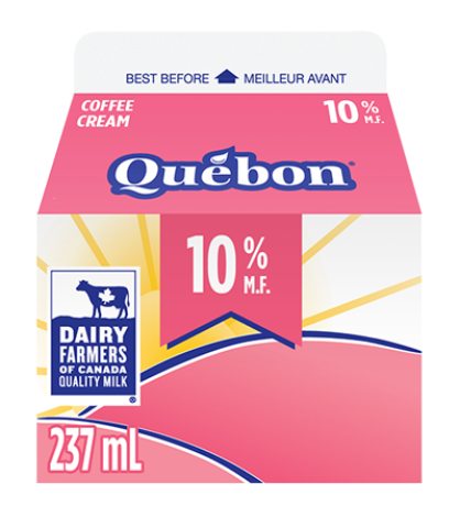 237ML 10% Coffee Cream Québon