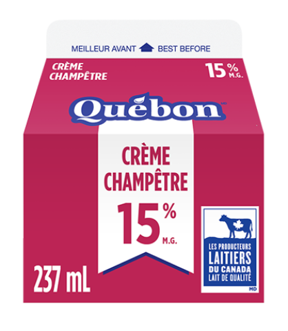 237ML CRÈME CHAMP 15% QUEBON