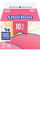237ML CRÈME A CAFÉ 10% QUEBON