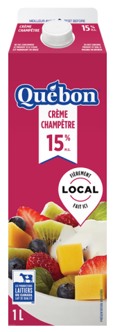 1LT CRÈME CHAMPETRE 15% QBON