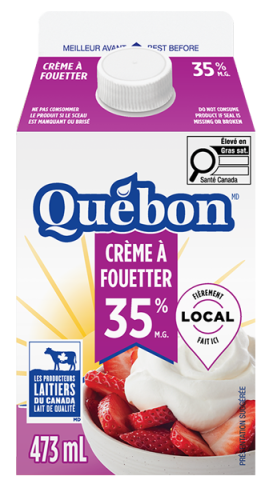 473ML CRÈME À FOUETTER 35% QUEBON