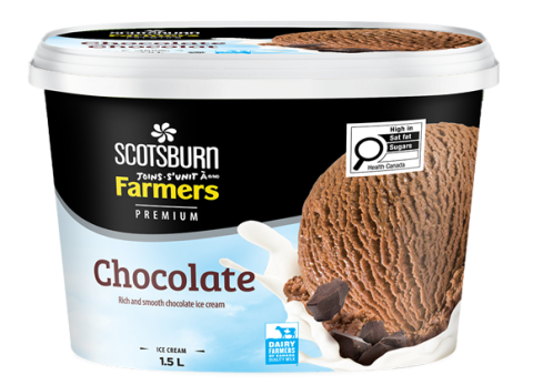 Scotsburn Joins Farmers premium Chocolate Ice Cream