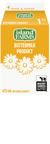 473ML ISLAND FARMS PRODUIT DE LAIT DE BEURRE 1,5%