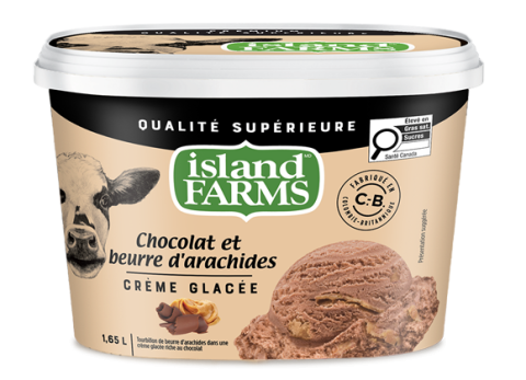 1.65L CHOCOLAT ET BEURRE D'ARACHIDES ISLAND FARMS