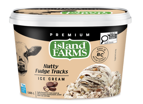 1.65L NUTTY FUDGE TRACKS ISLAND FARMS
