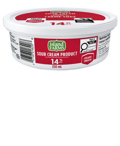 Produit de crème sure, 14% M.G.