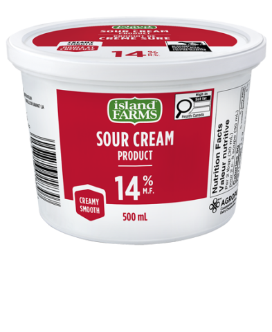 14% M.F. sour cream product.
