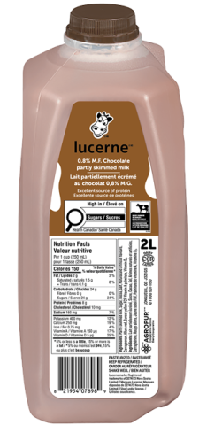 2L LUCERNE CHOCOLATE MILK JUG  0.8%