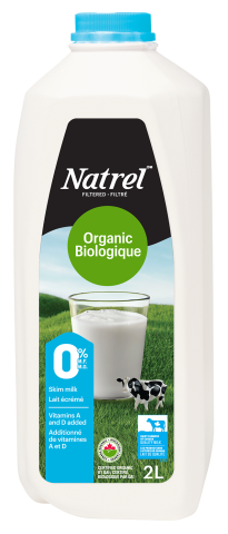 2L NATREL LAIT BIOLOGIQUE 0% PLASTIQUE