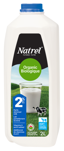 2L NATREL LAIT BIOLOGIQUE 2% PLASTIQUE