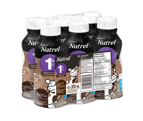 200ML NATREL LAIT AU CHOCOLAT 1%