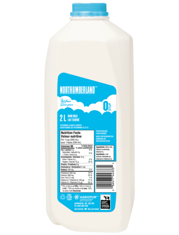 2L NORTHUMBERLAND MILK 0% JUG