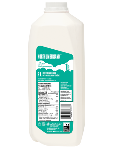 2L NORTHUMBERLAND MILK 1% JUG