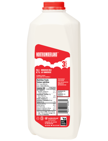 2L NORTHUMBERLAND MILK 3.25% JUG