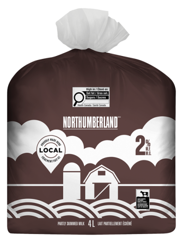 4L NORTHUMBERLAND CHOCOLATE MILK BAG 2%