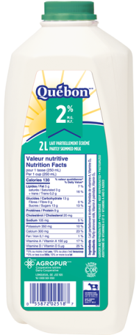 2L QUÉBON MILK 2% JUG
