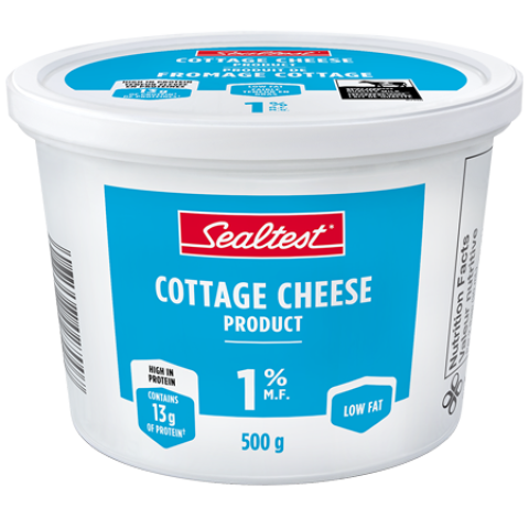 500G SEALTEST PRODUIT DE FROMAGE COTTAGE 1%