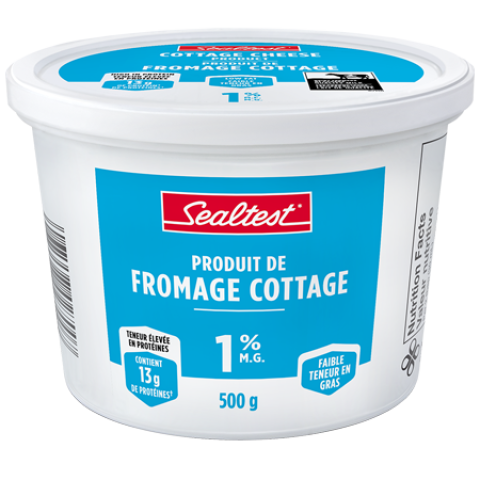 500G SEALTEST PRODUIT DE FROMAGE COTTAGE 1%