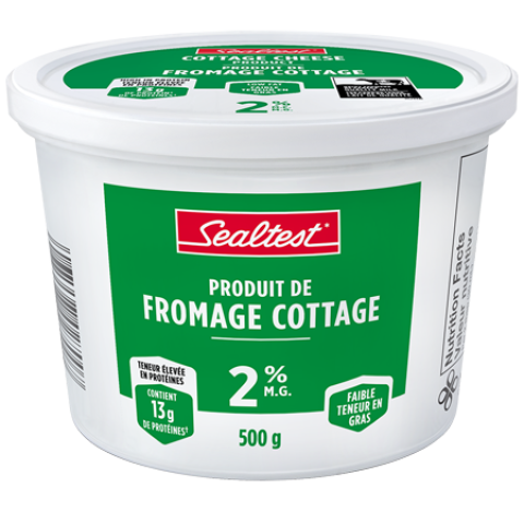 500G SEALTEST PRODUIT DE FROMAGE COTTAGE 2%