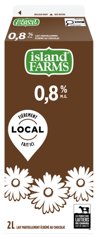 2L ISLAND FARMS LAIT AU CHOCOLAT 0,8%