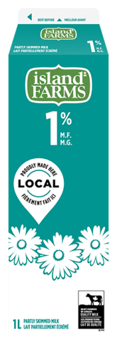1L ISLAND FARMS LAIT 1%
