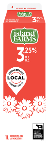 1L ISLAND FARMS LAIT 3,25%