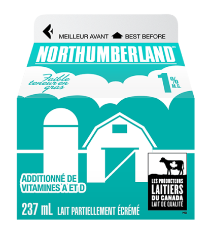 237ML NORTHUMBERLAND LAIT 1%