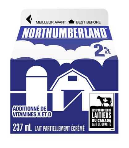 237ML NORTHUMBERLAND LAIT 2%
