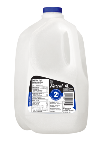 4L NATREL MILK 2% JUG