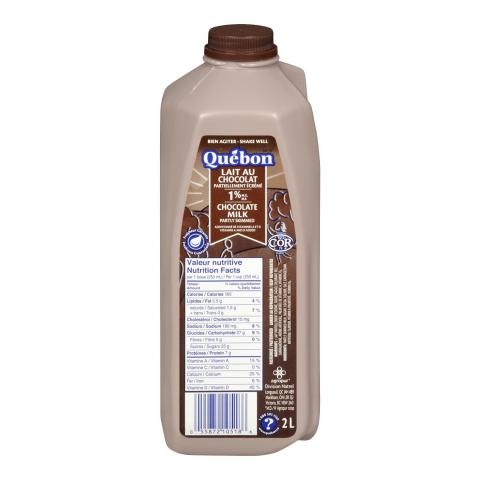 2 LT CHOCOLAT QUEBON PLASTIQUE