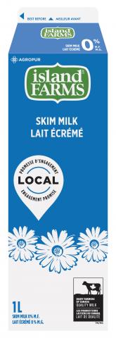 1L ISLAND FARMS LAIT 0%