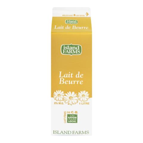 1L ISLAND FARMS PRODUIT DE LAIT DE BEURRE 1,5%