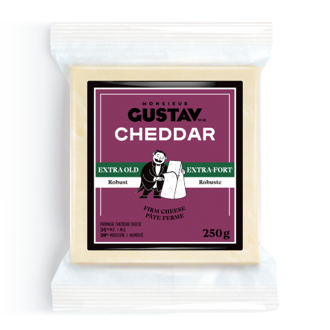 Cheddar Extra-fort blanc Monsieur Gustav 16 X 250G