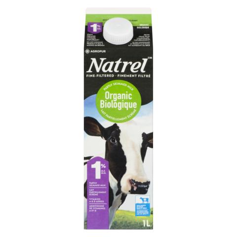 1L NATREL LAIT BIOLOGIQUE 1%