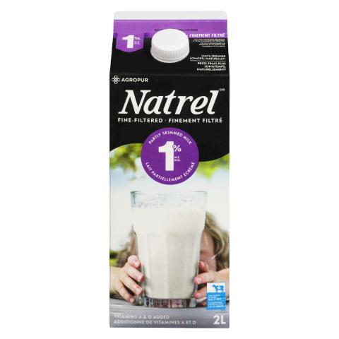 2L NATREL LAIT FINEMENT FILTRÉ 1%