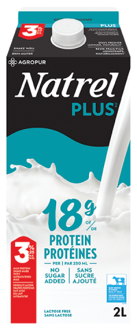 2L NATREL PLUS MILK 3.25%